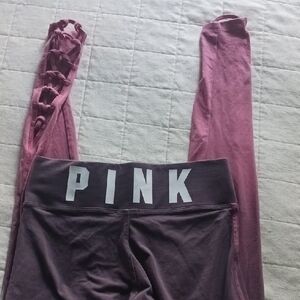 Victoria's Secret Pink Leggings - Purple And Pink.